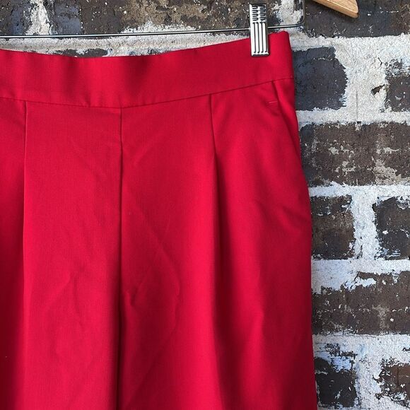 Ann Taylor Pintucked Red Pants XS - Picture 3 of 7